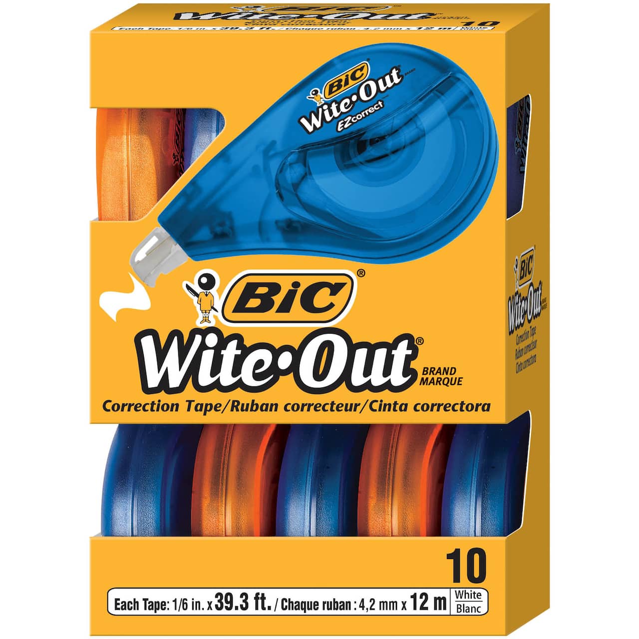 BIC&#xAE; Wite-Out&#xAE; Brand EZ Correct&#xAE; Correction Tape, Pack of 10